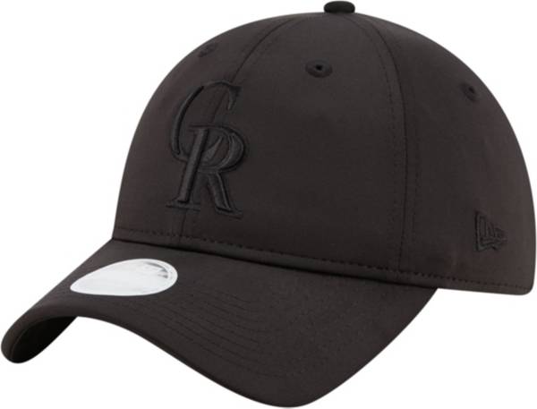 New Era Women's Colorado Rockies 9Twenty Black Sharp Adjustable Hat