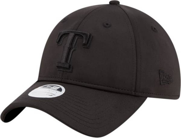 New Era Women's Texas Rangers 9Twenty Black Sharp Adjustable Hat