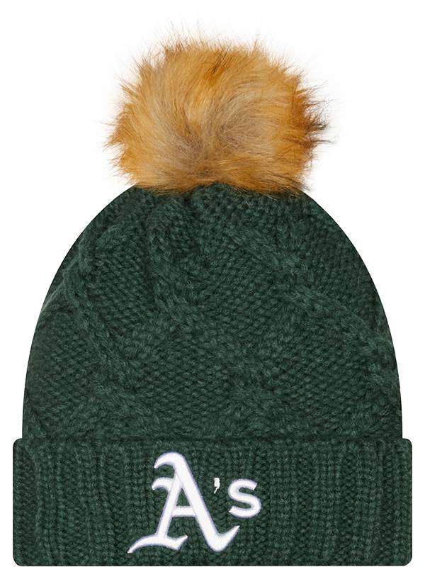 New Era Women's Oakland Athletics Green Luxe Knit Hat