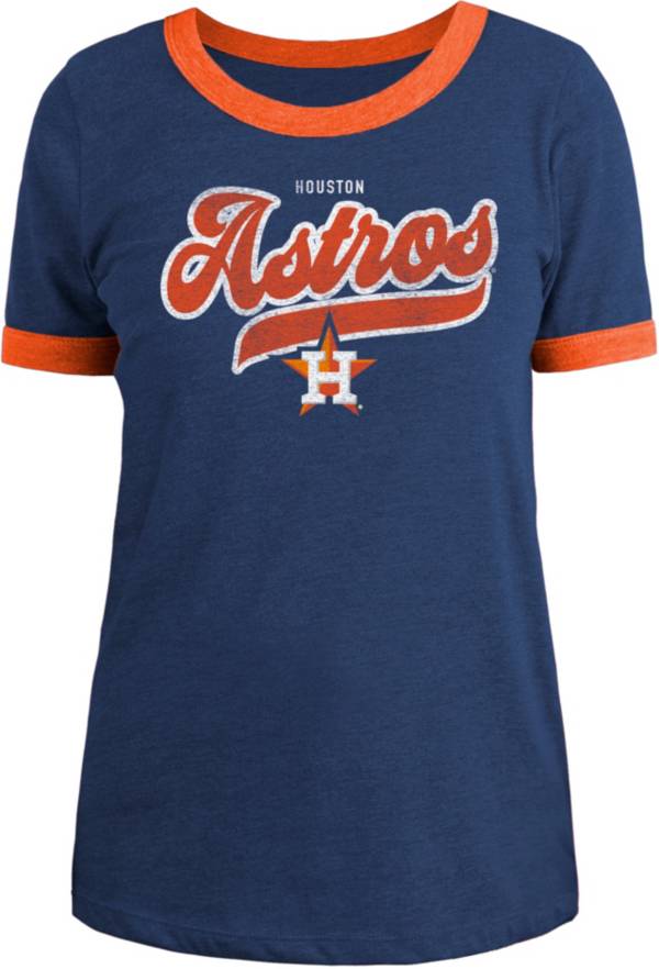 New Era Women's Houston Astros Blue Tri-Blend T-Shirt