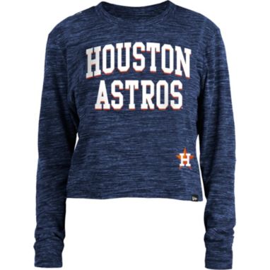sorry, New Era Women's Houston Astros Blue Cropped Long Sleeve T-Shirt is currently out of stock