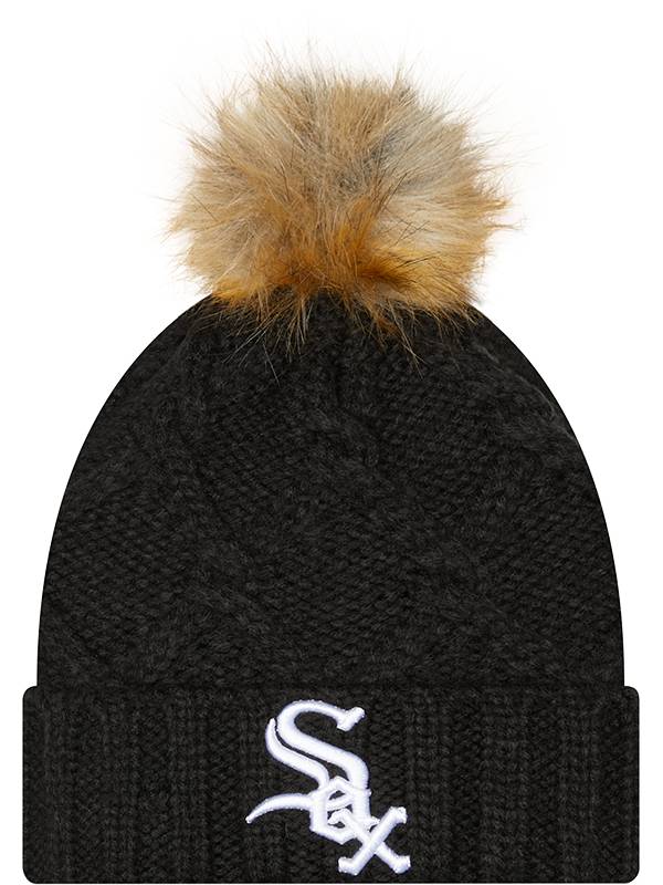 New Era Women's Chicago White Sox Black Luxe Knit Hat