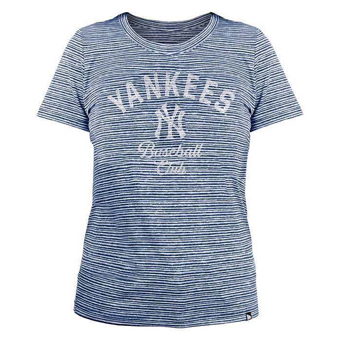 New Era Women's New York Yankees Space Dye Blue T-Shirt