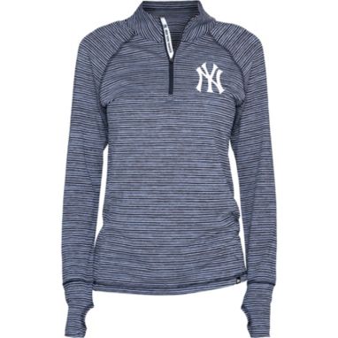 sorry, New Era Women's New York Yankees Space Dye Blue Quarter-Zip Pullover Shirt is currently out of stock