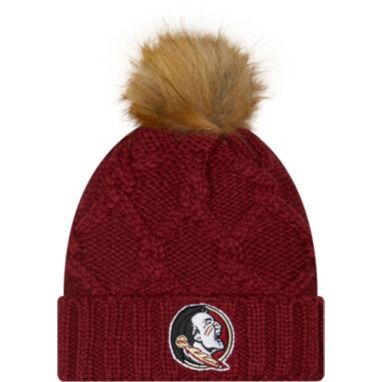 sorry, New Era Women's Florida State Seminoles Garnet Lux Knit Pom Beanie is currently out of stock
