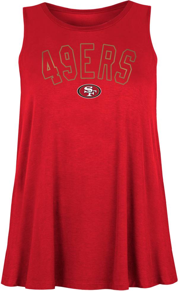 New Era Women's San Francisco 49ers Rayon Spandex Red Tank Top