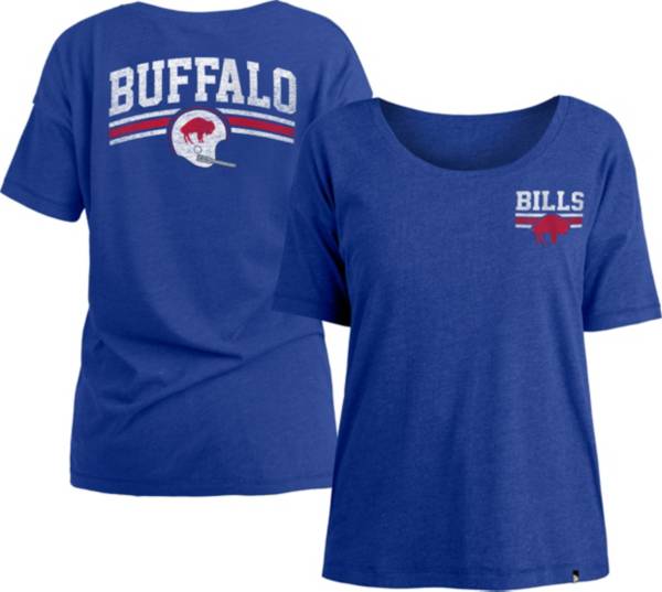 New Era Women's Buffalo Bills Relaxed Back Royal T-Shirt