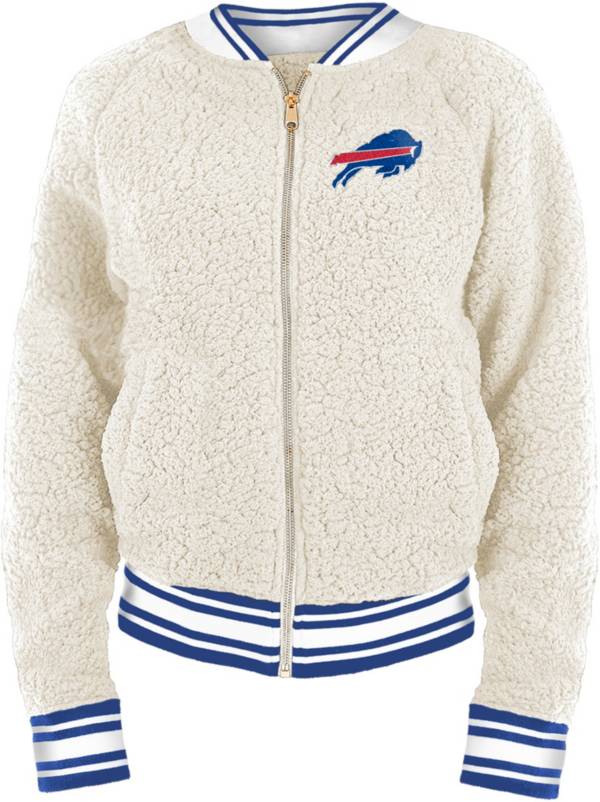 New Era Women's Buffalo Bills Sherpa White Full-Zip Jacket