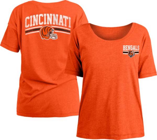 New Era Women's Cincinnati Bengals Relaxed Back Orange T-Shirt