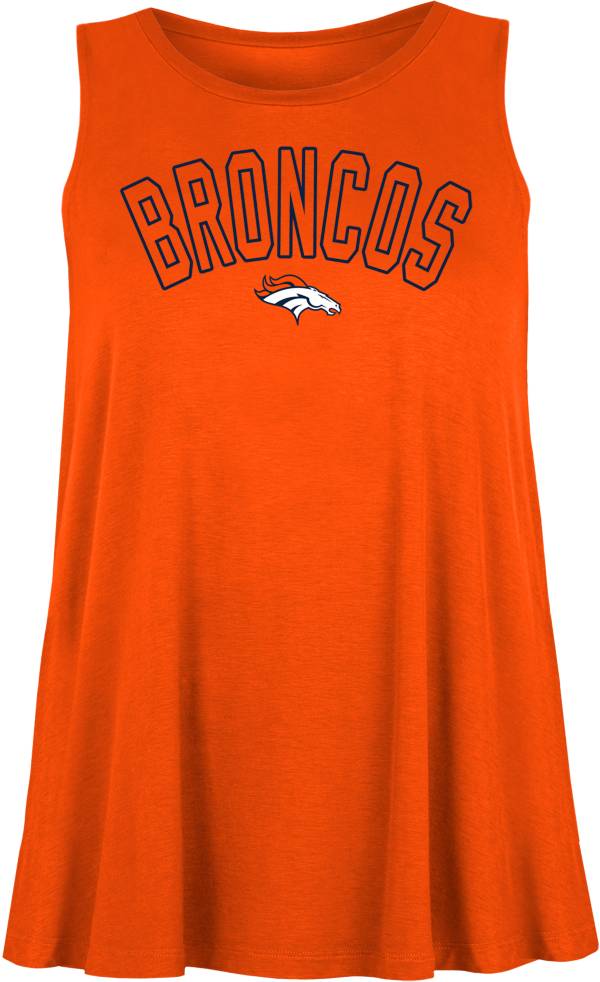 New Era Women's Denver Broncos Rayon Spandex Orange Tank Top