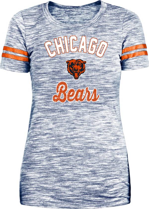 New Era Women's Chicago Bears Space Dye Glitter T-Shirt