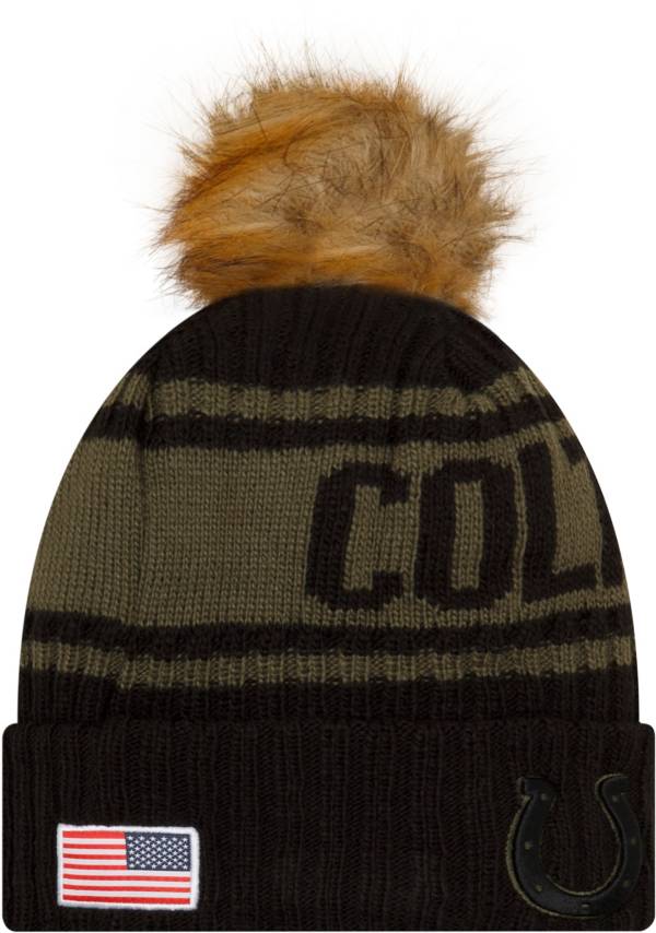 New Era Women's Indianapolis Colts Salute to Service Black Knit