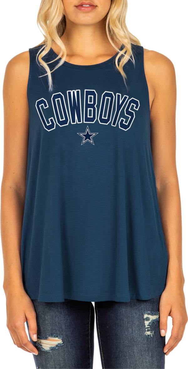 New Era Women's Dallas Cowboys Rayon Spandex Navy Tank Top