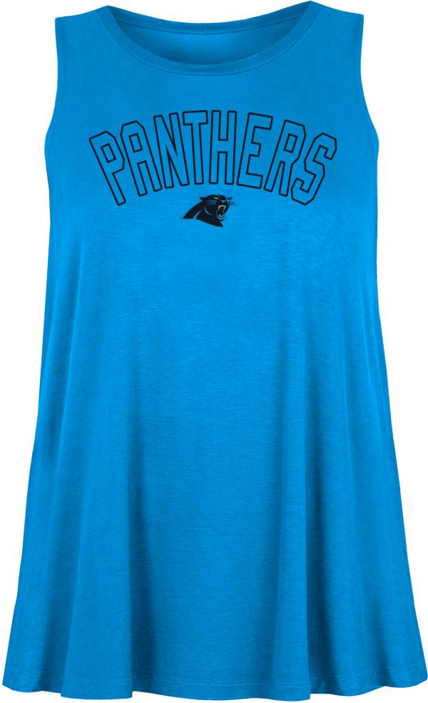 New Era Women's Carolina Panthers Rayon Spandex Blue Tank Top product image