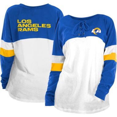 sorry, New Era Women's Los Angeles Rams Lace Up Raglan Royal Long Sleeve T-Shirt is currently out of stock