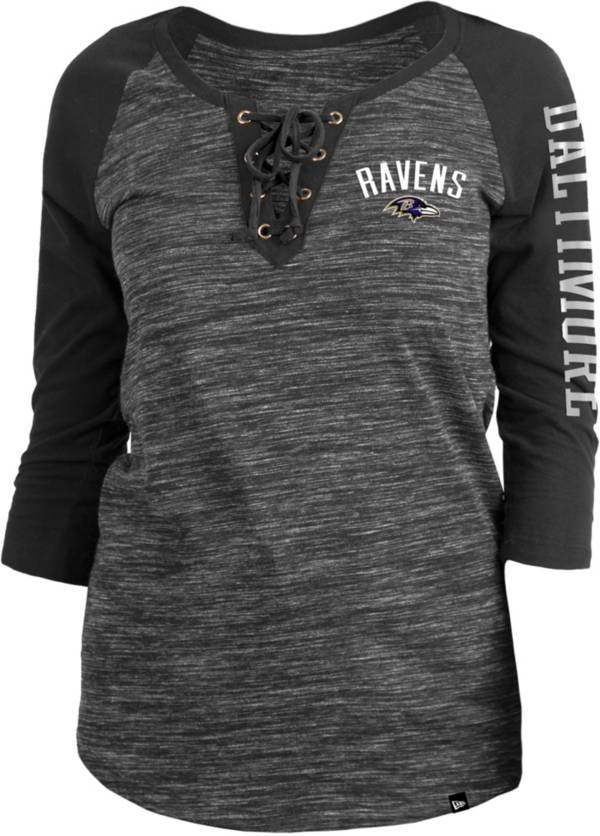 Baltimore Ravens New Era Women's Tie-Dye Long Sleeve T-Shirt - Purple