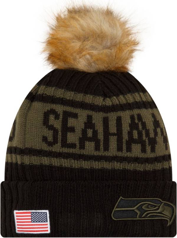 New Era Women's Seattle Seahawks Salute to Service Black Knit