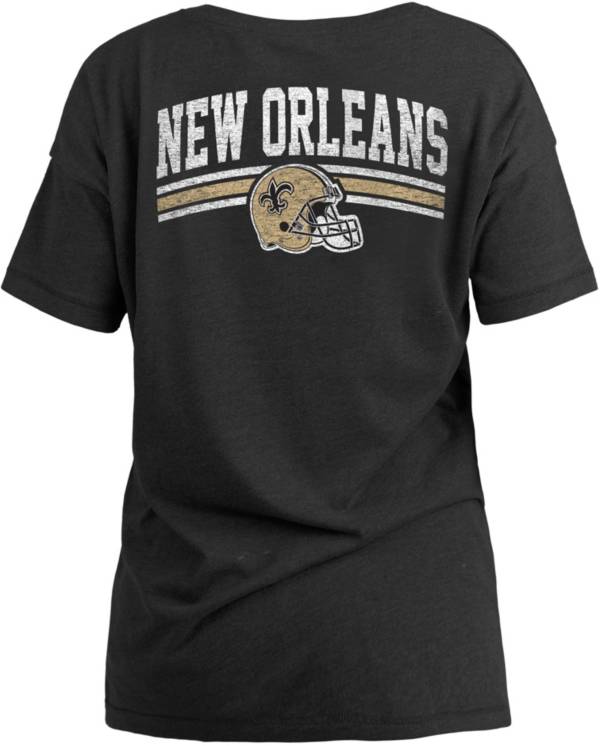 New Era Women's New Orleans Saints Relaxed Back Black T-Shirt product image