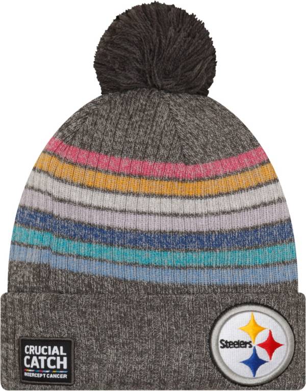 New Era Women's Pittsburgh Steelers Crucial Catch Grey Knit