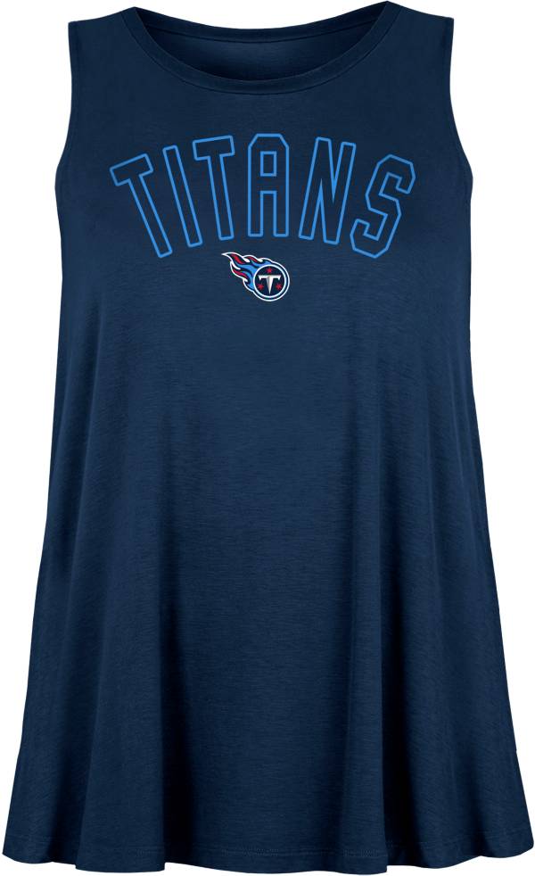 New Era Women's Tennessee Titans Rayon Spandex Navy Tank Top