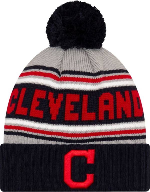 New Era Youth Cleveland Indians Navy Cheer Knit Hat