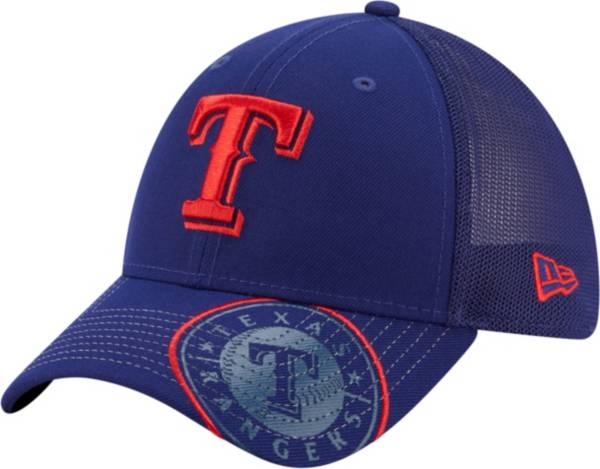 New Era Youth Texas Rangers Blue 39Thirty Stretch Fit Hat