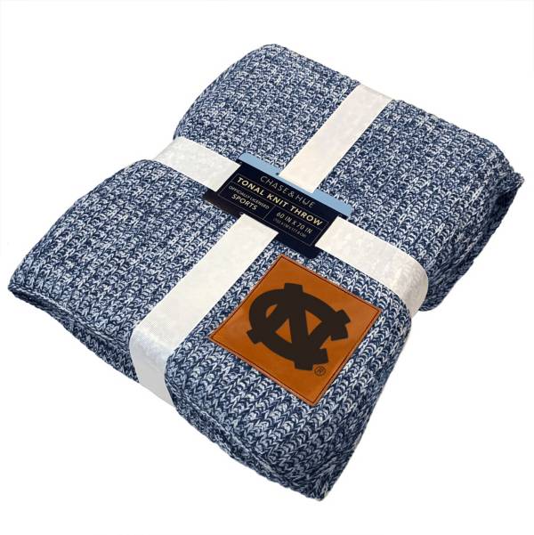 Pegasus Sports North Carolina Tar Heels 60'' x 70'' Cable Knit Blanket