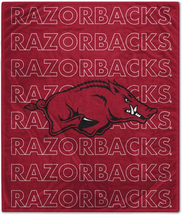 Pegasus Sports Arkansas Razorbacks 60'' x 70'' Echo Wordmark Blanket