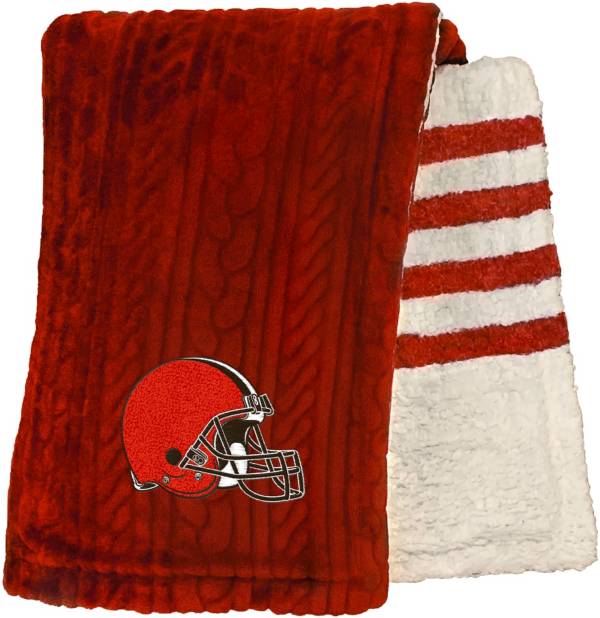 Pegasus Sports Cleveland Browns 60'' x 70'' Embossed Sherpa Stripe