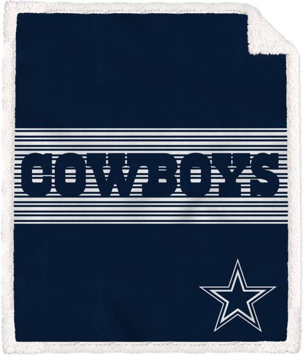 Pegasus Sports Dallas Cowboys 50'' x 60'' Center Stripe Sherpa Blanket