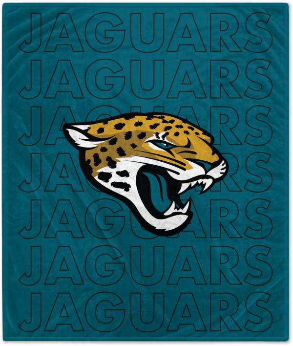 Jacksonville Jaguars Pegasus 60'' x 70'' Logo Wordmark Plush Blanket