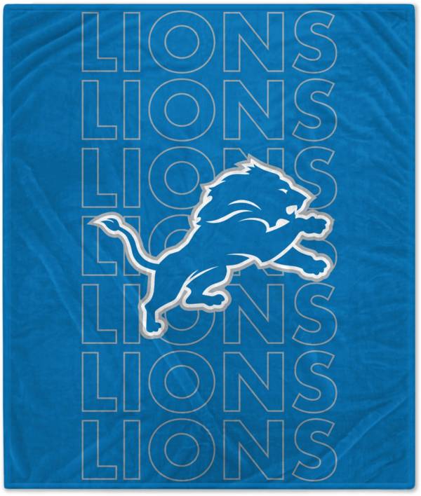 Pegasus Sports Detroit Lions 60'' x 70'' Echo Wordmark Blanket