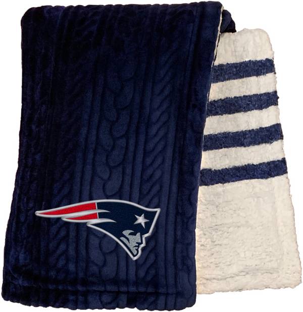 Pegasus Sports New England Patriots 60'' x 70'' Embossed Sherpa Stripe