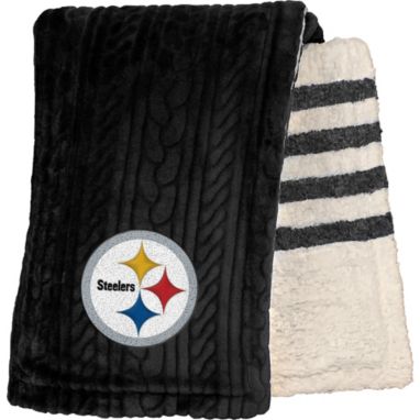sorry, Pegasus Sports Pittsburgh Steelers 60'' x 70'' Embossed Sherpa Stripe Throw Blanket is currently out of stock