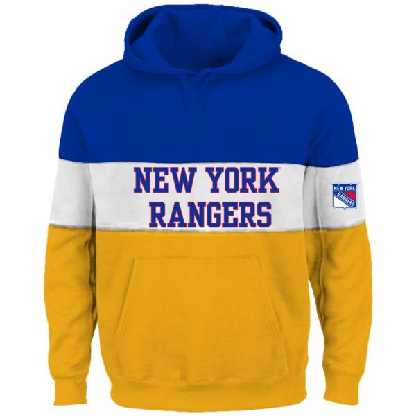 NHL Big & Tall New York Rangers Color Block Royal Pullover Hoodie product image