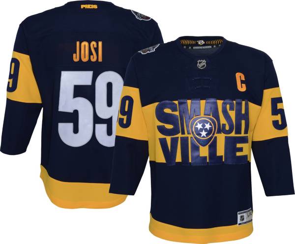 NHL '21-'22 Stadium Series Nashville Predators Roman Josi #59 Navy T-Shirt