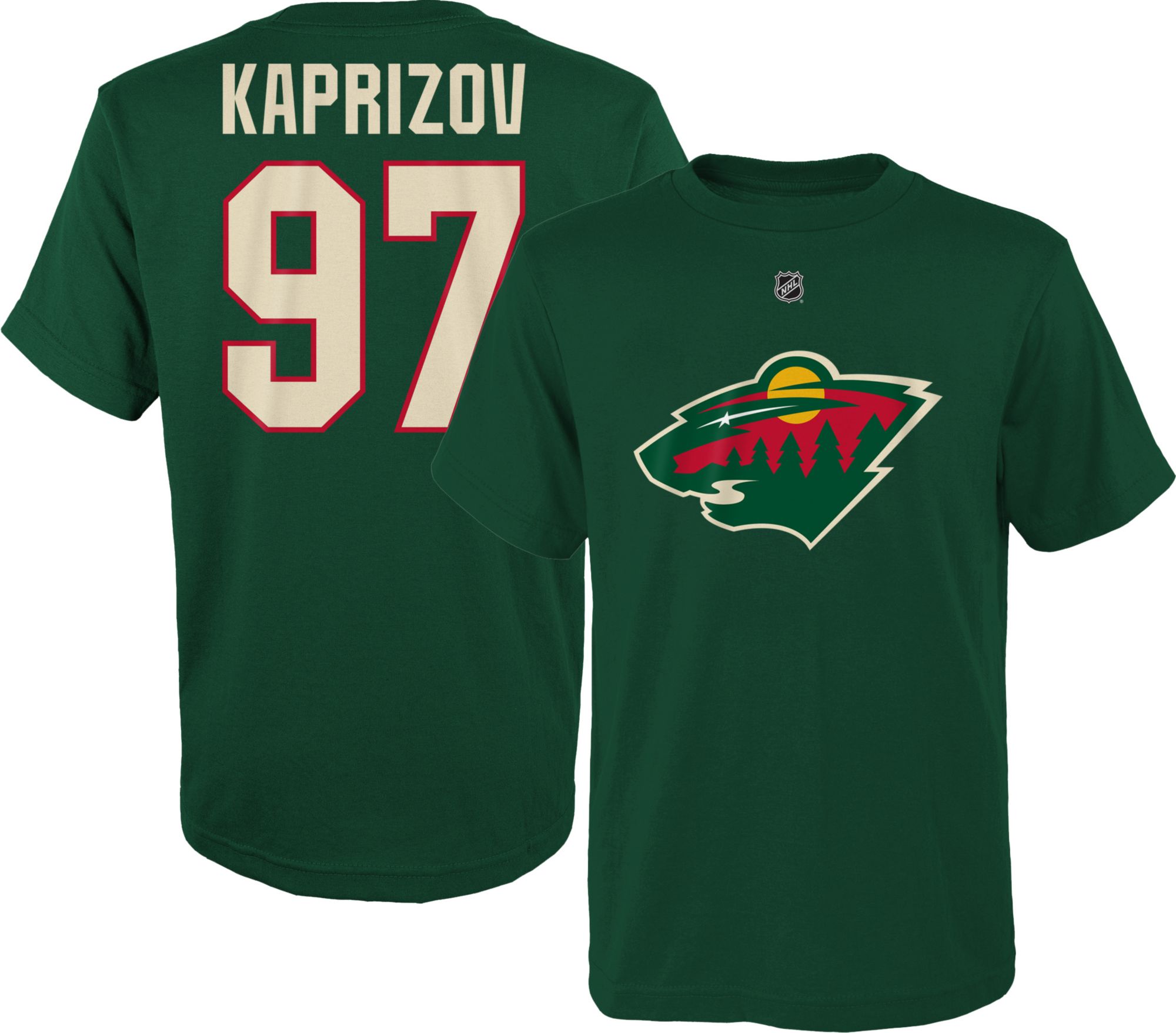 NHL Youth Minnesota Wild Kirill Kaprizov #97 Green T-Shirt product image