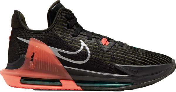 green and orange nike basketball shoes