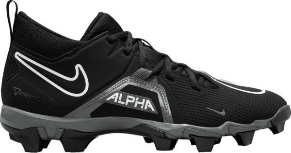 Crampons de Football Americain moulés Nike Alpha Menace Shark 3 Mid Blanc