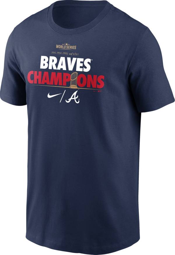 Nike 2021 World Series Champions Atlanta Braves Celebrate T-Shirt