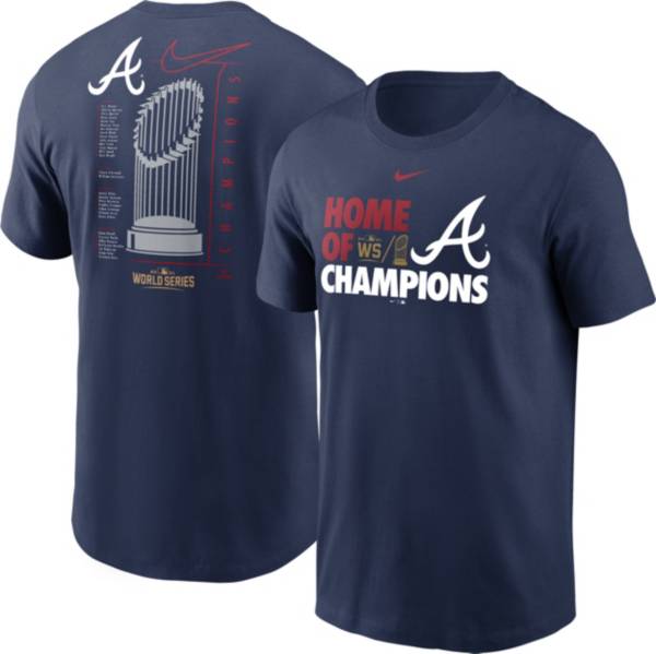 Nike 2021 World Series Champions Atlanta Braves Roster T-Shirt