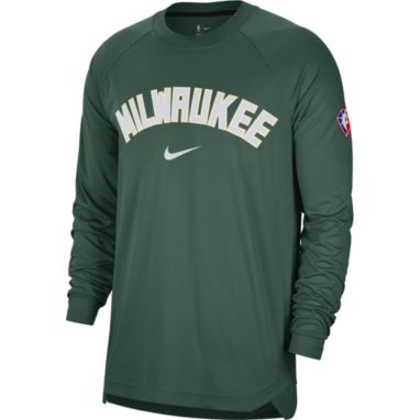 sorry, Nike Adult Milwaukee Bucks Green Long Sleeve Pre-Game Crewneck is currently out of stock