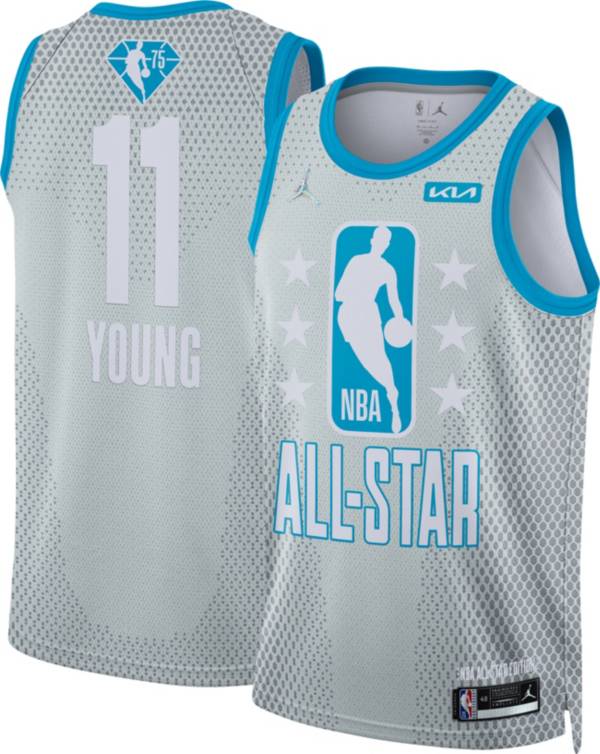 Jordan Adult 2022 NBA All-Star Game Trae Young #11 Gray Dri-FIT Swingman Jersey