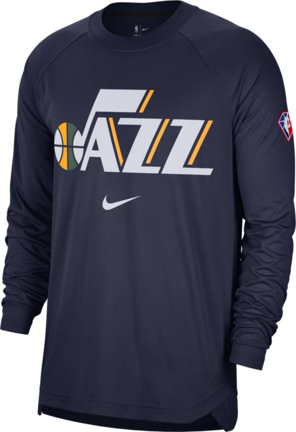 Nike Adult Utah Jazz Navy Long Sleeve Pre-Game Crewneck product image