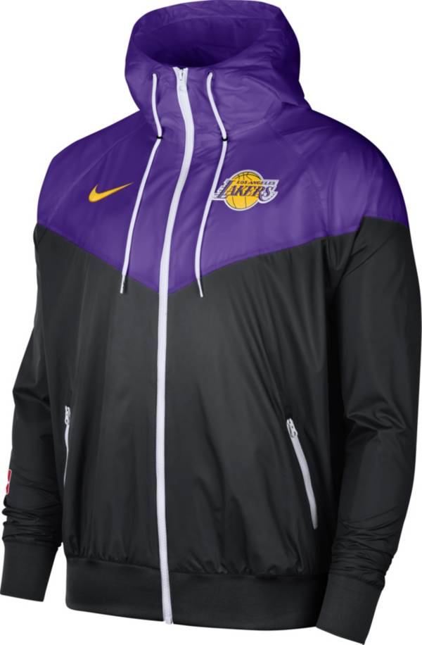 Nike Adult Los Angeles Lakers Purple Lightweight Windrunner Jacket