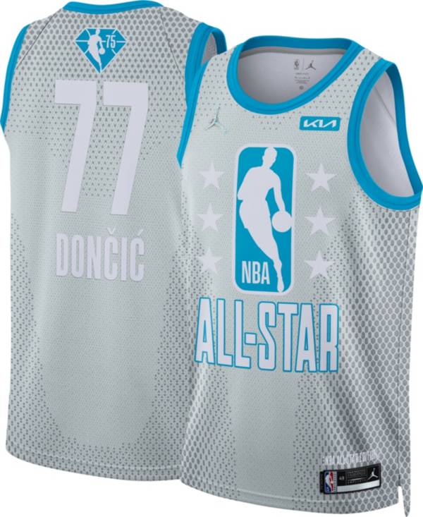 Jordan Adult 2022 NBA All-Star Game Luka Doncic #77 Gray Dri-FIT Swingman Jersey