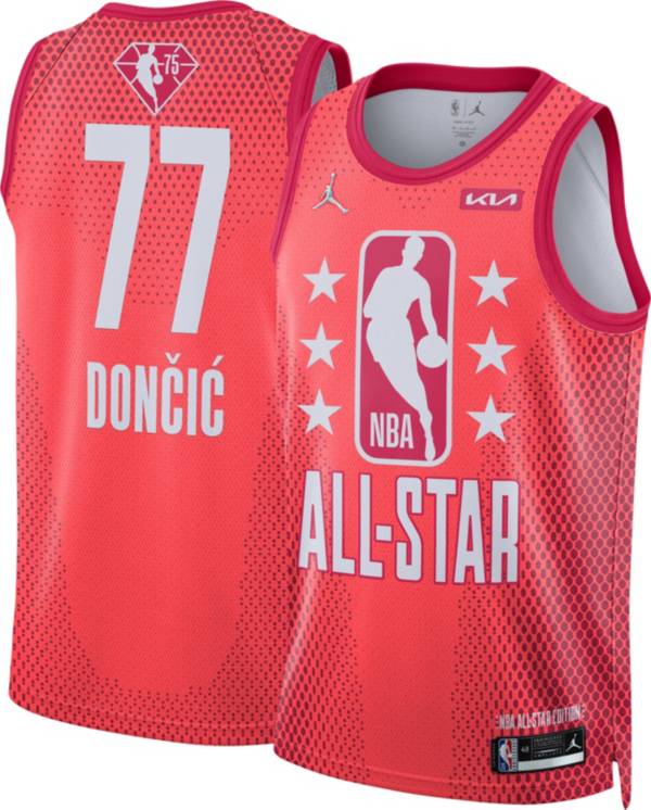 Jordan Adult 2022 NBA All-Star Game Luka Doncic #77 Red Dri-FIT Swingman Jersey