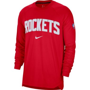 sorry, Nike Adult Houston Rockets Red Long Sleeve Pre-Game Crewneck is currently out of stock