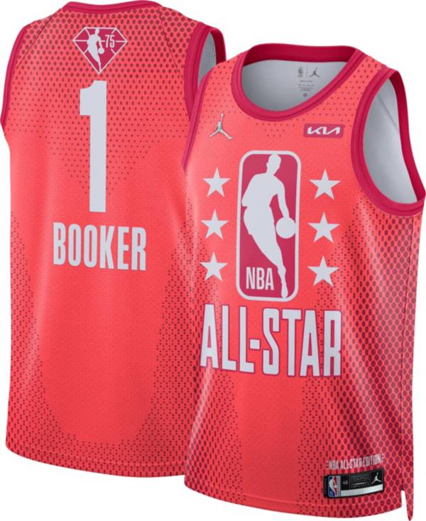 Jordan Adult 2022 NBA All-Star Game Devin Booker #1 Red Dri-FIT Swingman Jersey