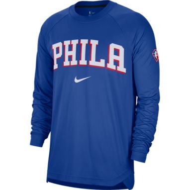 sorry, Nike Adult Philadelphia 76ers Blue Long Sleeve Pre-Game Crewneck is currently out of stock